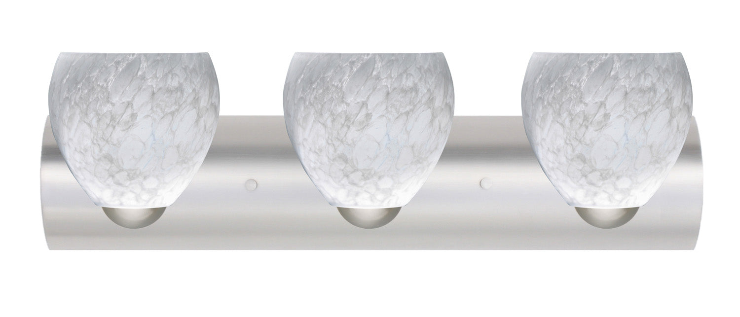 Besa 3WZ-412219-LED-SN Wall Sconce, Satin Nickel