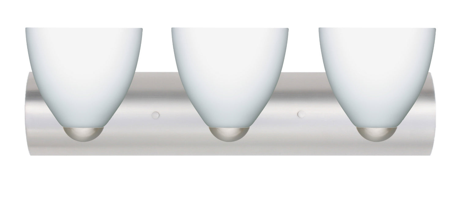 Besa 3WZ-757207-LED-SN Wall Sconce, Satin Nickel