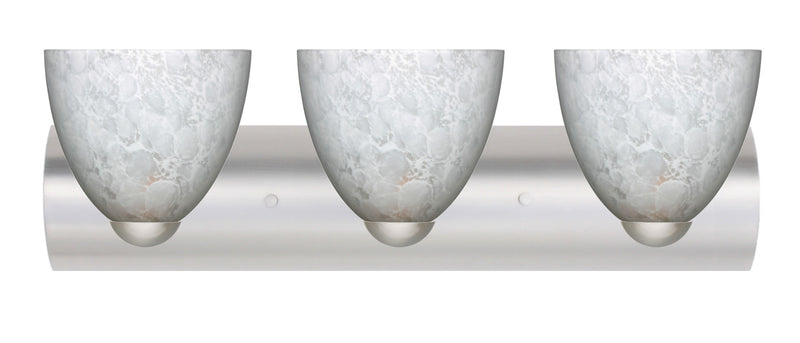 Besa 3WZ-757219-LED-SN Wall Sconce, Satin Nickel