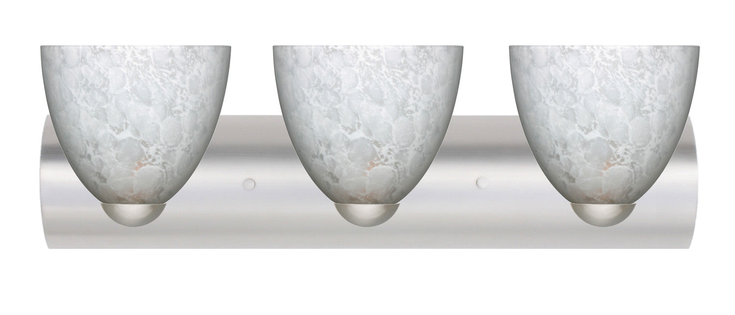 Besa 3WZ-757219-LED-SN Wall Sconce, Satin Nickel