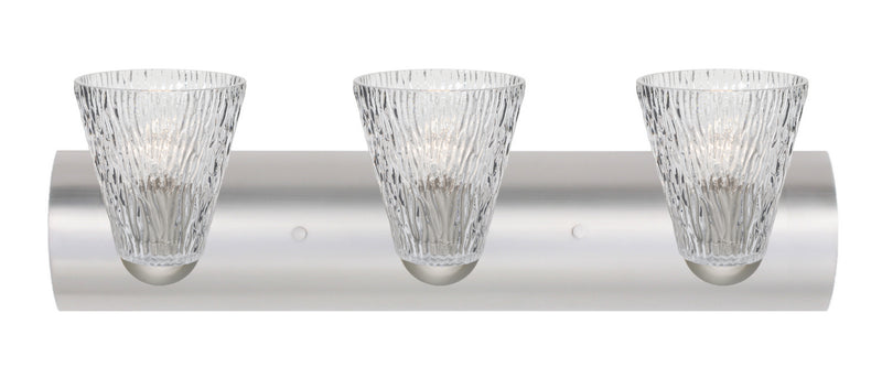 Besa 3WZ-NICO5CL-LED-SN Vanity, Satin Nickel