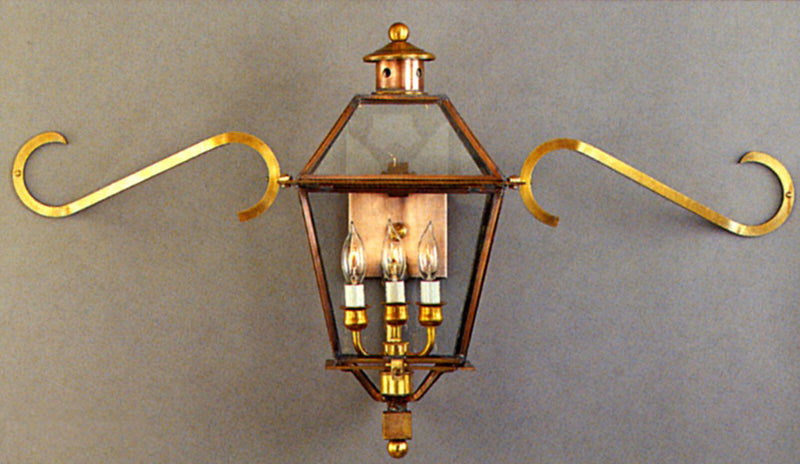 Genie House 0000LSSAB Side Scrolls, Antique Brass