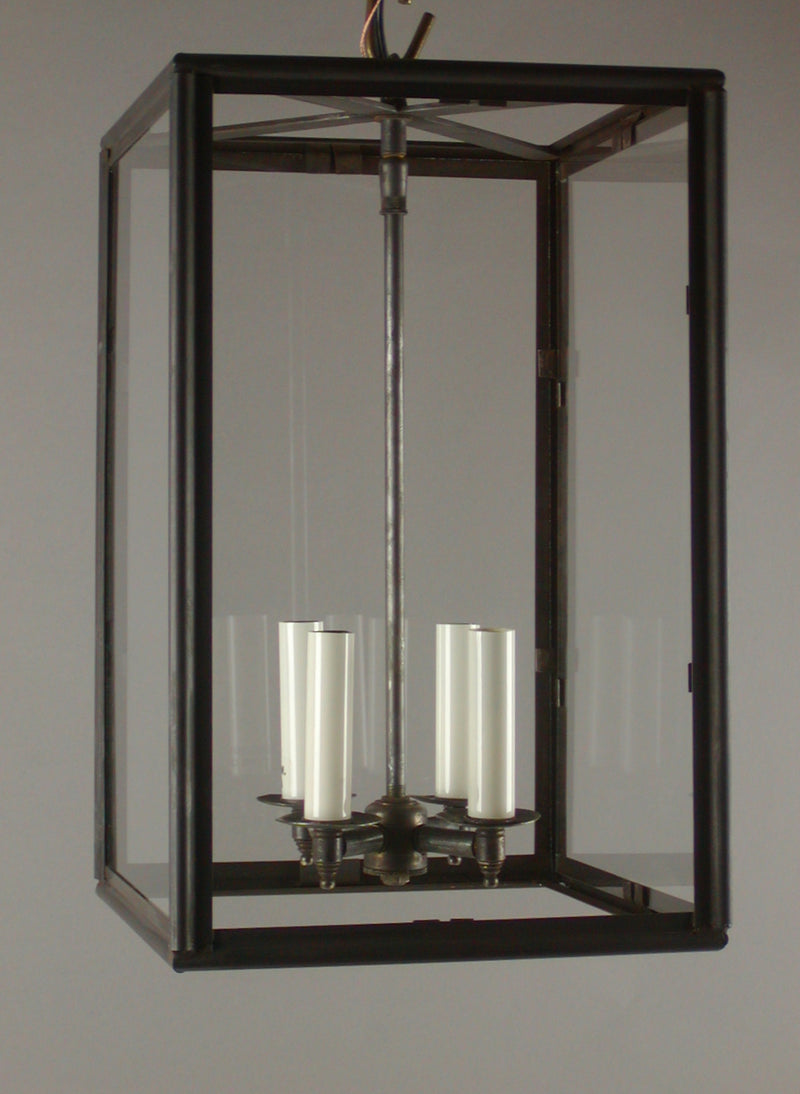 Genie House 12213DBC Four Light Pendant, Dark Brass