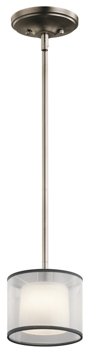 Kichler 43152AP One Light Mini Pendant, Antique Pewter