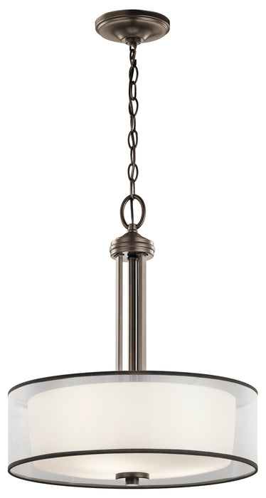 Kichler 43153MIZ Three Light Pendant, Mission Bronze