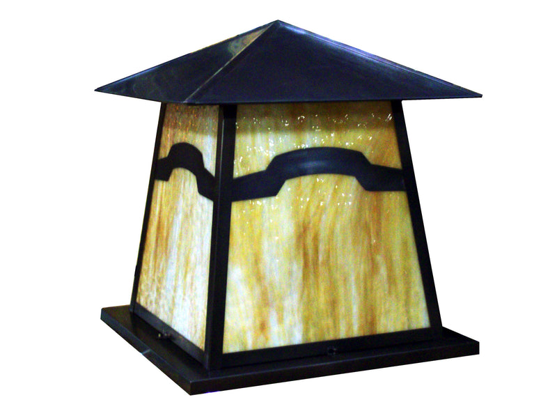 Meyda Tiffany 108112 Two Light Pier Mount, Craftsman Brown