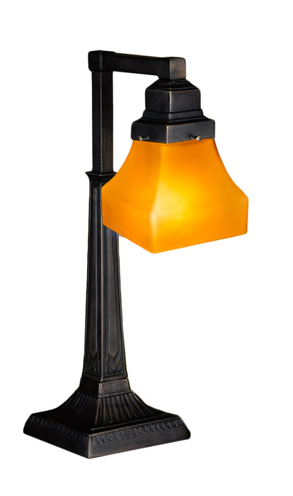 Meyda Tiffany 130167 One Light Desk Lamp, Mahogany Bronze
