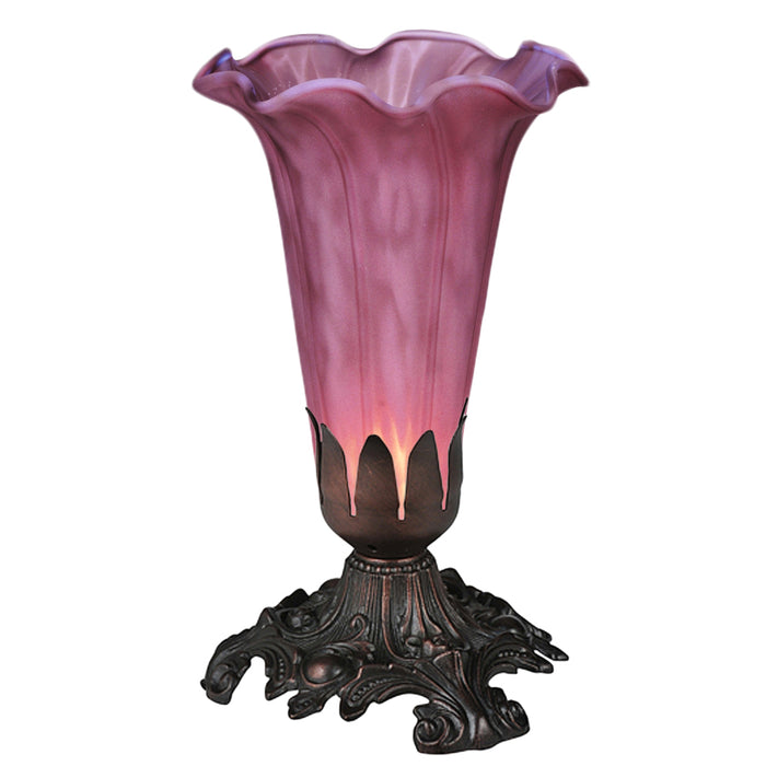 Meyda Tiffany 13502 One Light Accent Lamp, Mahogany Bronze