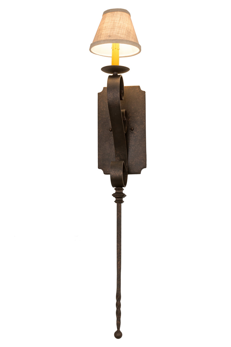 Meyda Tiffany 166513 One Light Wall Sconce, Gilded Tobacco