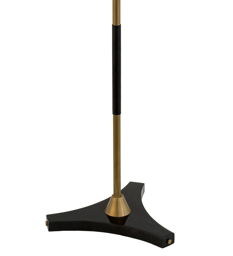 Meyda Tiffany 167596 One Light Floor Lamp, Black Metal,Antique Brass