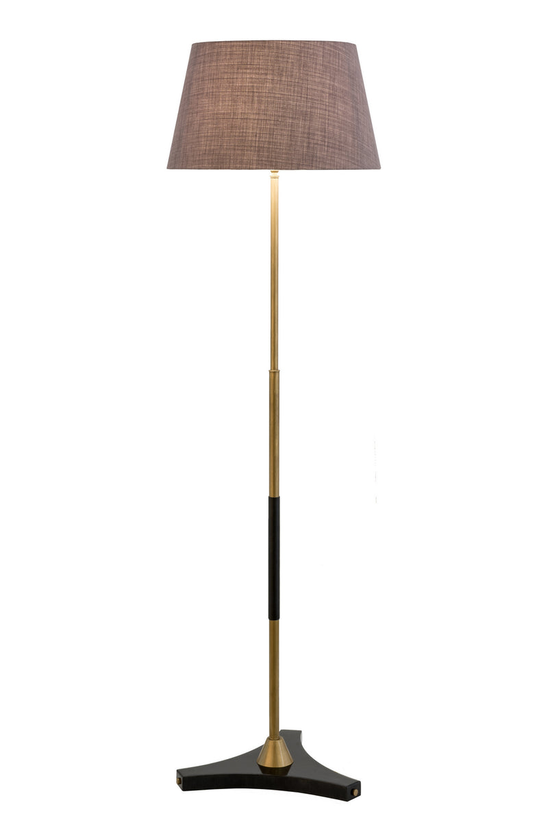Meyda Tiffany 167596 One Light Floor Lamp, Black Metal,Antique Brass
