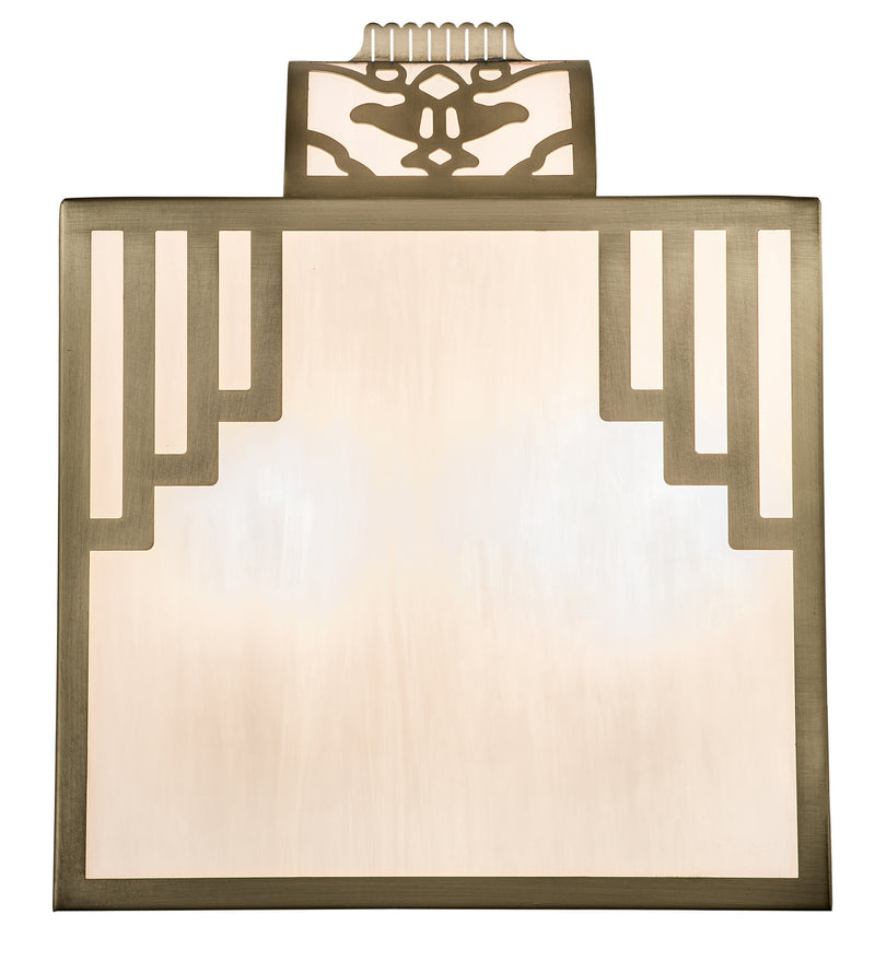 Meyda Tiffany 169907 Two Light Wall Sconce, Natural Brass