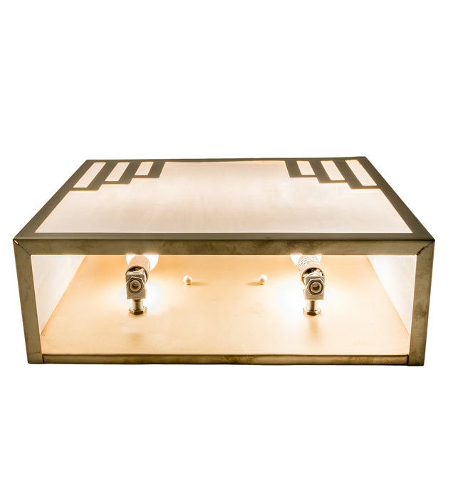 Meyda Tiffany 169907 Two Light Wall Sconce, Natural Brass