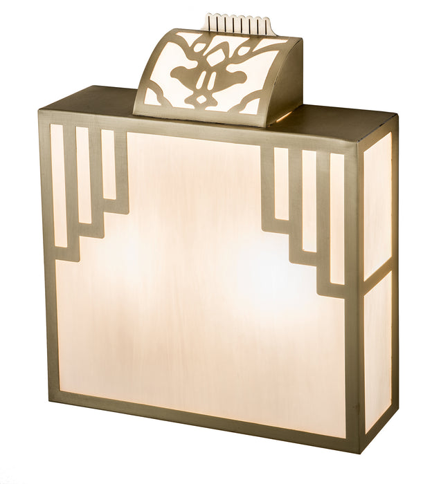 Meyda Tiffany 169907 Two Light Wall Sconce, Natural Brass