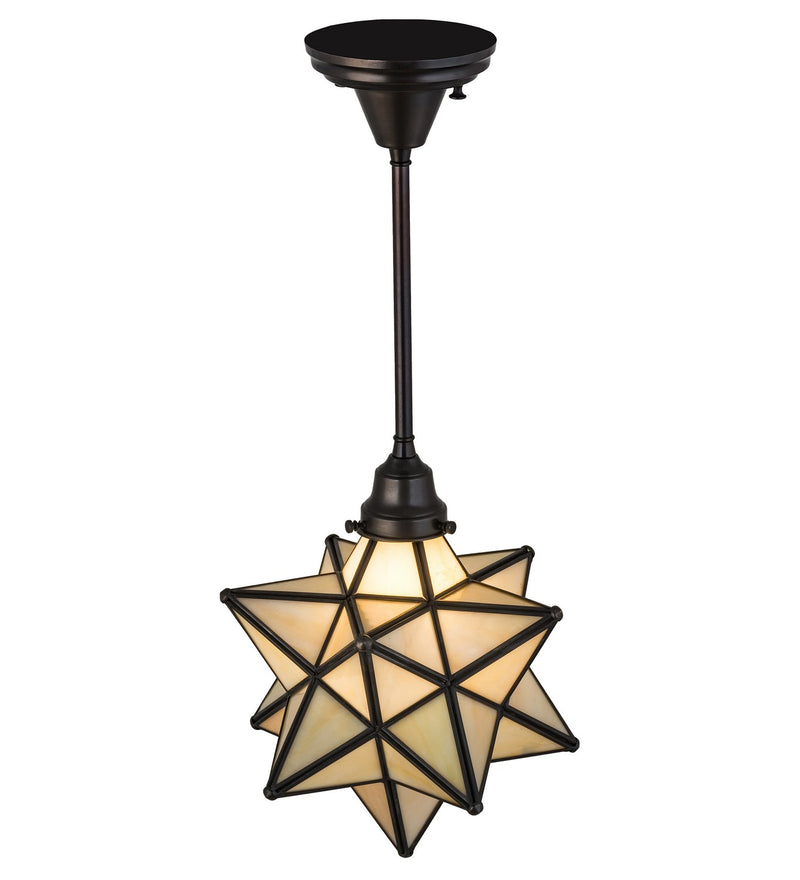 Meyda Tiffany 173524 One Light Pendant, Craftsman Brown