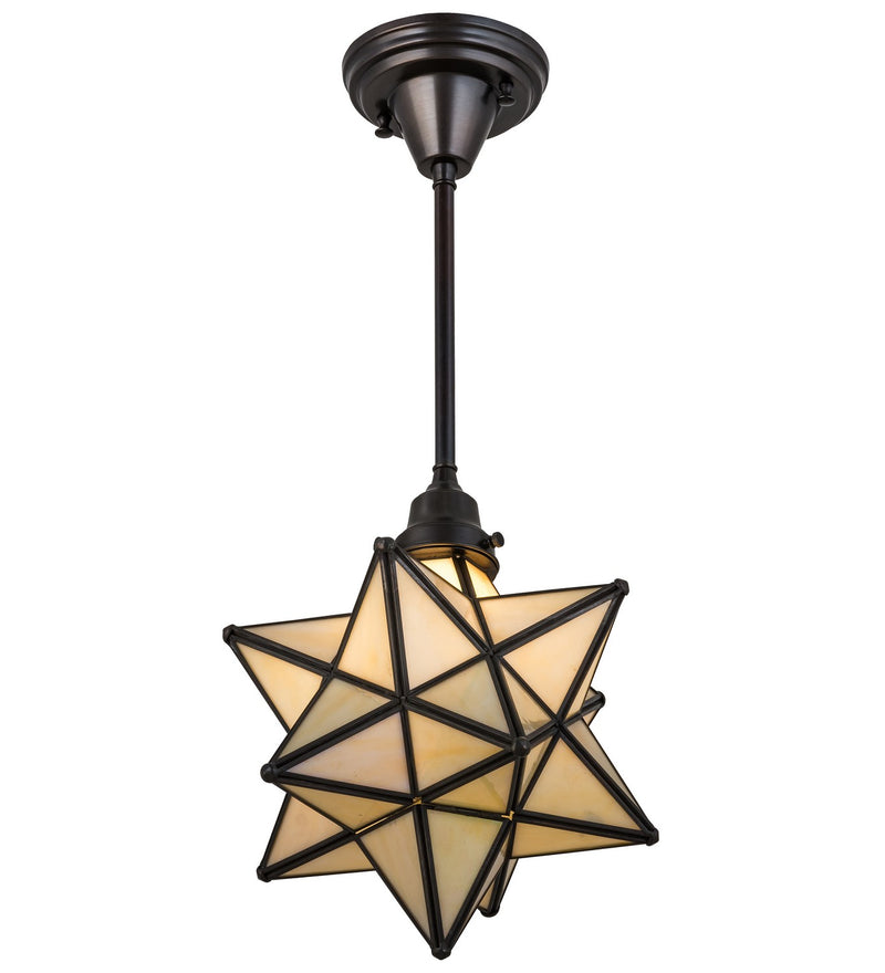 Meyda Tiffany 173524 One Light Pendant, Craftsman Brown