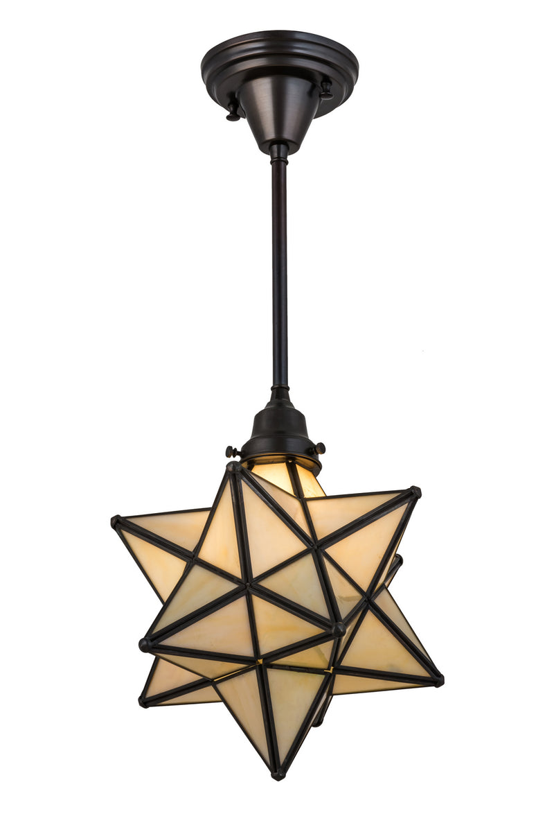 Meyda Tiffany 173524 One Light Pendant, Craftsman Brown