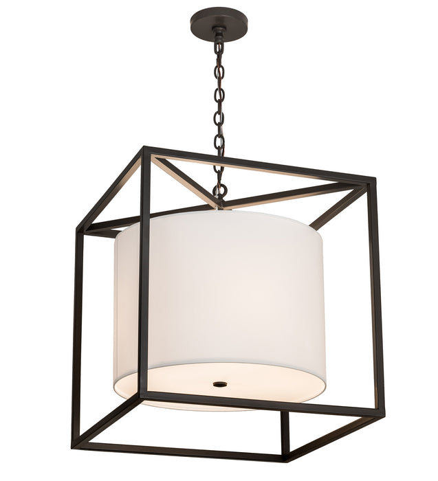 Meyda Tiffany 187564 Four Light Pendant, Timeless Bronze
