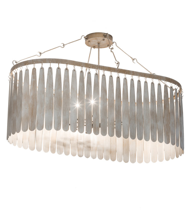 Meyda Tiffany 191834 Ten Light Pendant, Custom Antique Silver