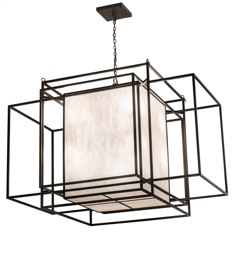 Meyda Tiffany 192699 32 Light Oblong Pendant, Timeless Bronze