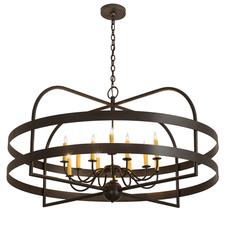Meyda Tiffany 192811 12 Light Chandelier, Timeless Bronze