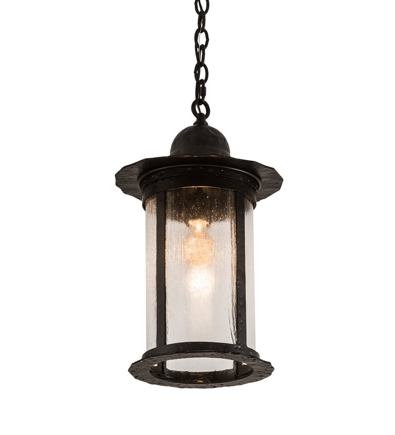 Meyda Tiffany 192813 One Light Pendant, Solar Black
