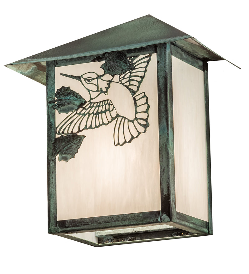 Meyda Tiffany 192857 One Light Wall Sconce, Verdigris