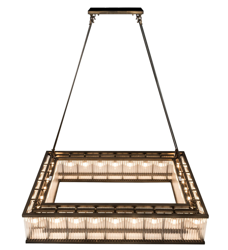 Meyda Tiffany 192928 28 Light Oblong Pendant, Antique Copper