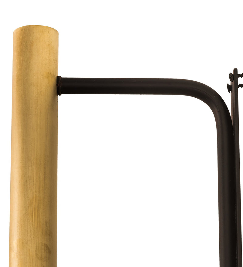 Meyda Tiffany 192953 LED Wall Sconce, Flat Black/Natural Brass