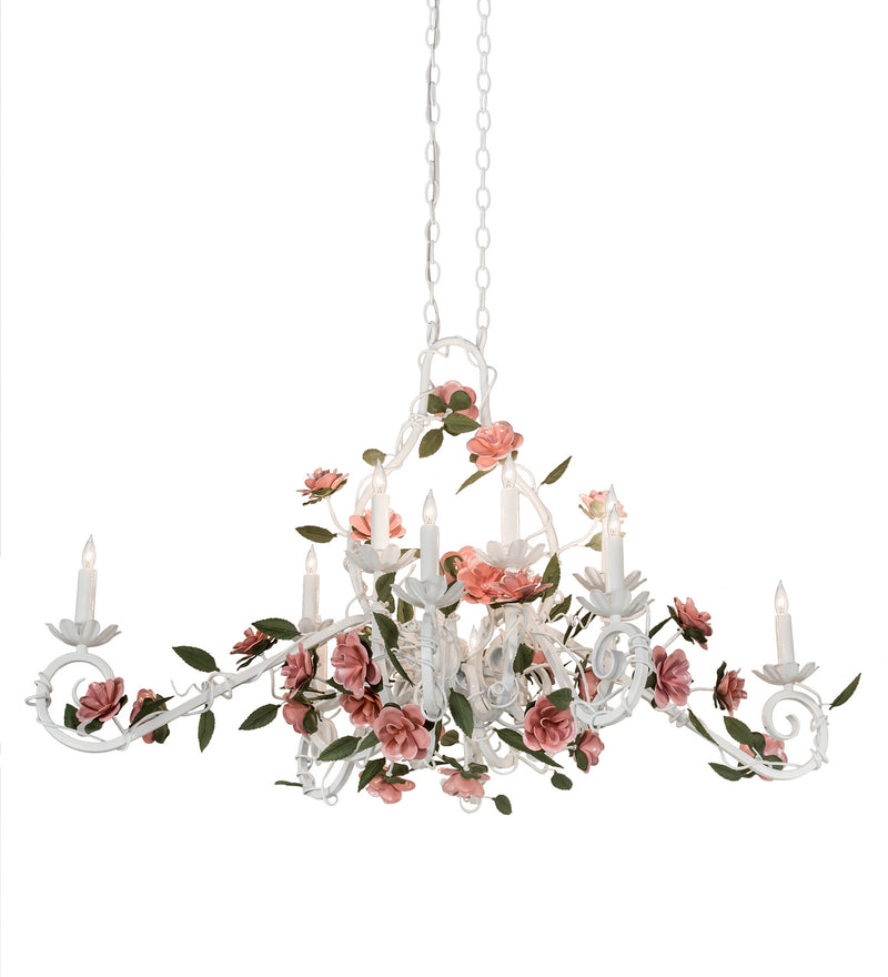 Meyda Tiffany 193143 12 Light Chandelier, White