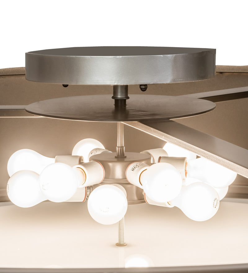 Meyda Tiffany 193395 12 Light Pendant, Timeless Bronze & Nickel