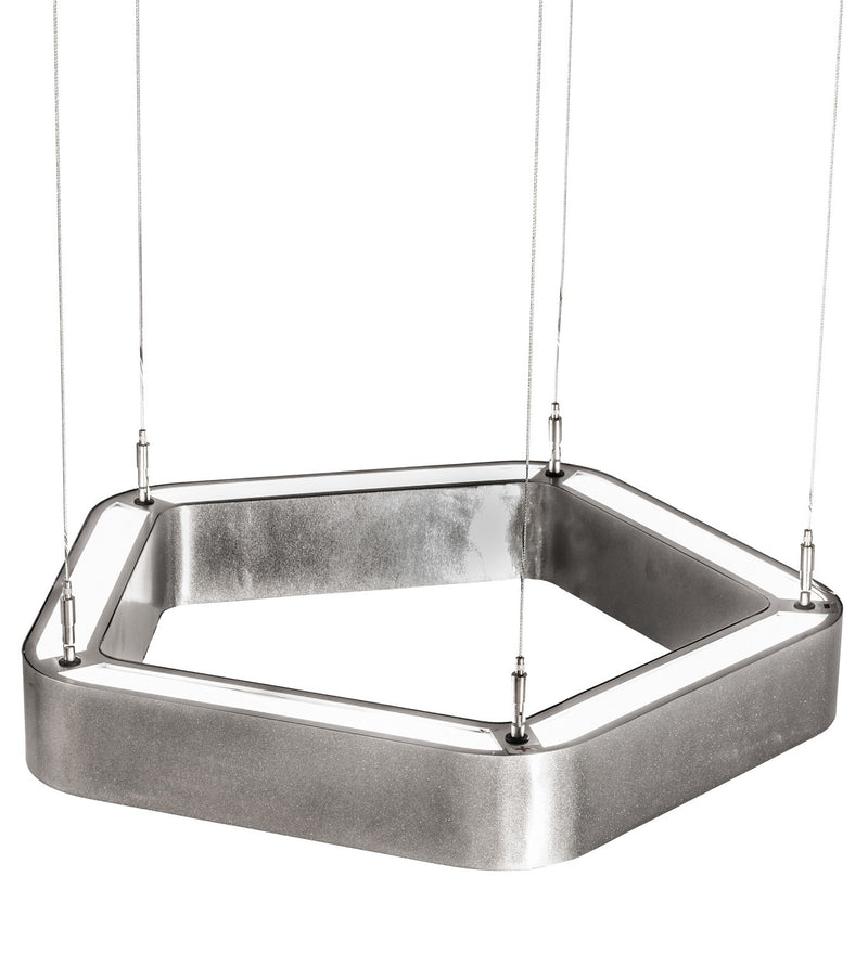 Meyda Tiffany 193452 LED Pendant, Sparkle Silver