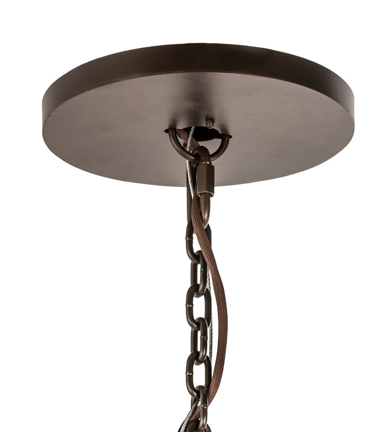 Meyda Tiffany 193768 21 Light Chandelier, Mahogany Bronze