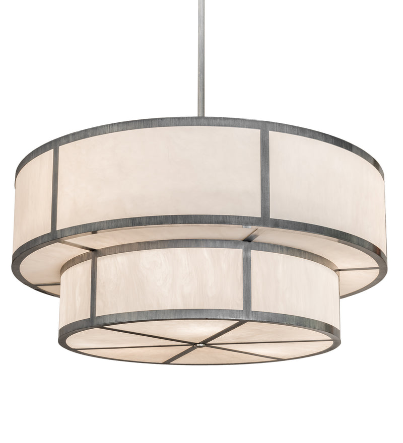 Meyda Tiffany 193772 Six Light Pendant, Antique Iron Ore