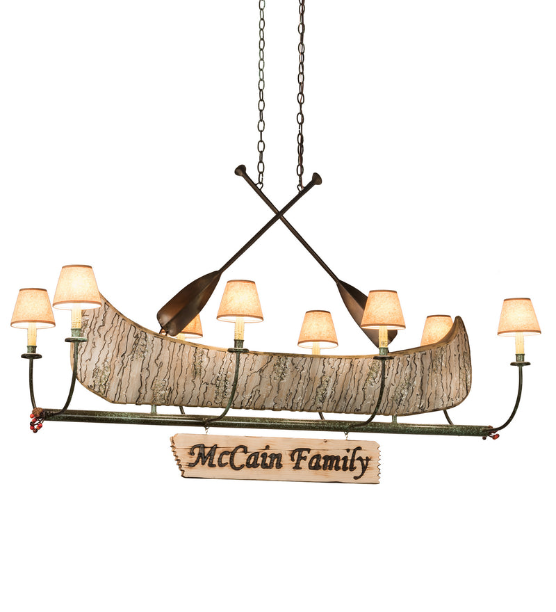 Meyda Tiffany 193898 Eight Light Chandelier, Faux Birch, Tarn & Antique Copper