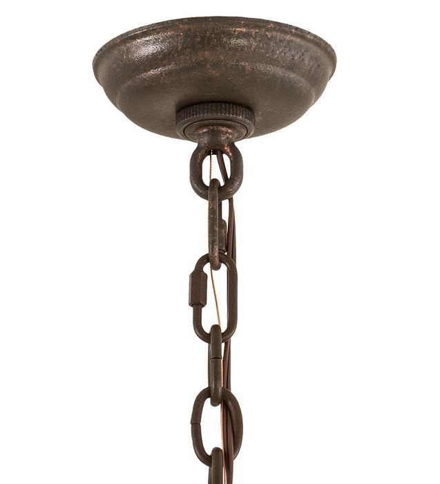 Meyda Tiffany 194319 11 Light Chandelier, Copper Rust