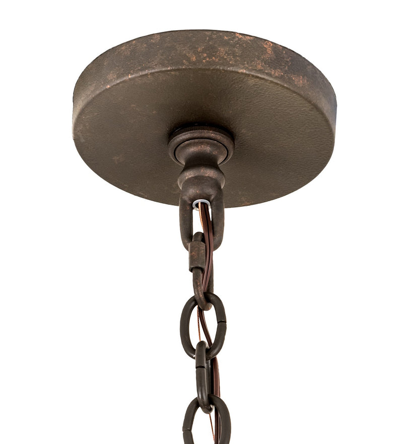 Meyda Tiffany 194321 Eight Light Chandelier, Copper Rust