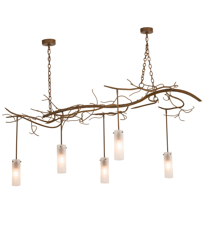 Meyda Tiffany 194362 Five Light Chandelier, Rustic Iron