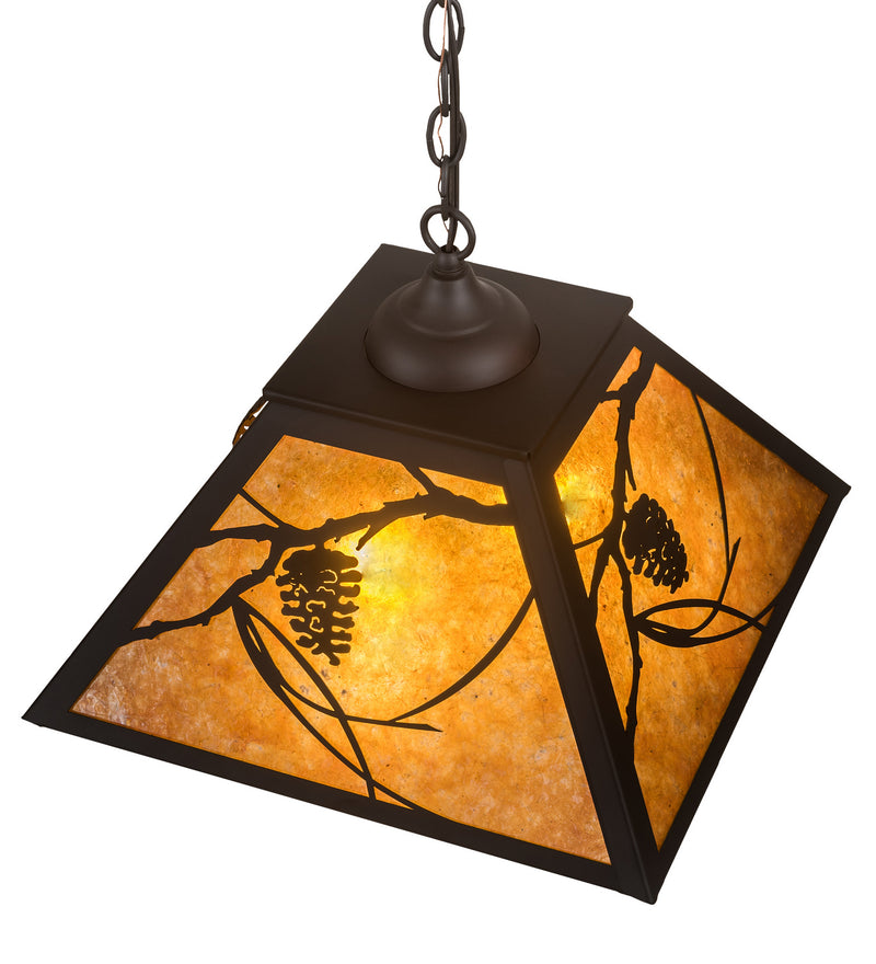 Meyda Tiffany 194678 Two Light Pendant, Oil Rubbed Bronze