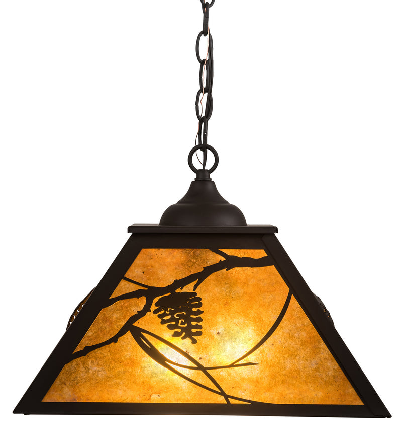Meyda Tiffany 194678 Two Light Pendant, Oil Rubbed Bronze