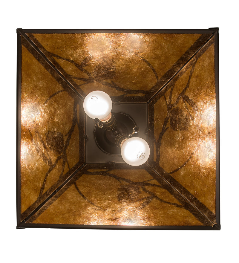 Meyda Tiffany 194678 Two Light Pendant, Oil Rubbed Bronze