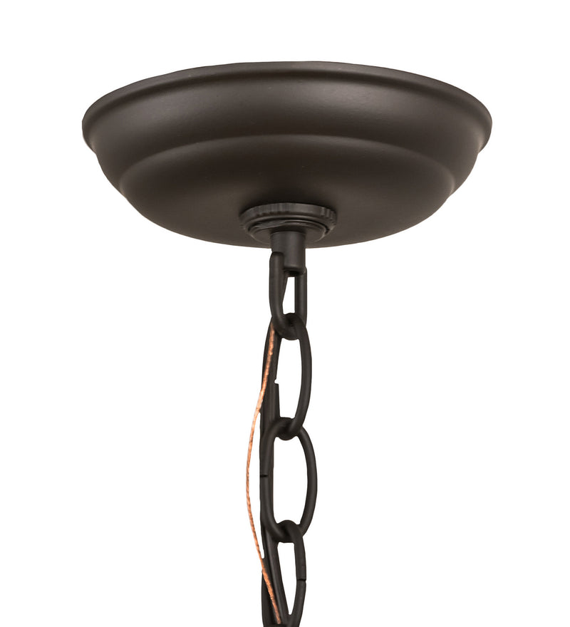 Meyda Tiffany 194678 Two Light Pendant, Oil Rubbed Bronze