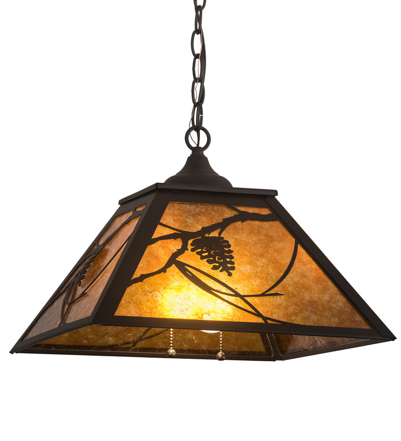 Meyda Tiffany 194678 Two Light Pendant, Oil Rubbed Bronze