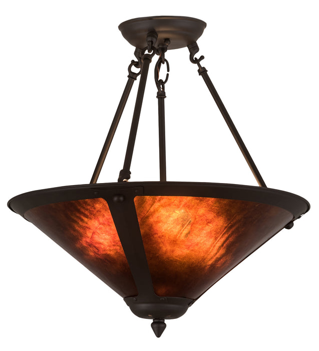 Meyda Tiffany 194681 Three Light Pendant, Oil Rubbed Bronze