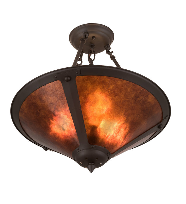 Meyda Tiffany 194681 Three Light Pendant, Oil Rubbed Bronze