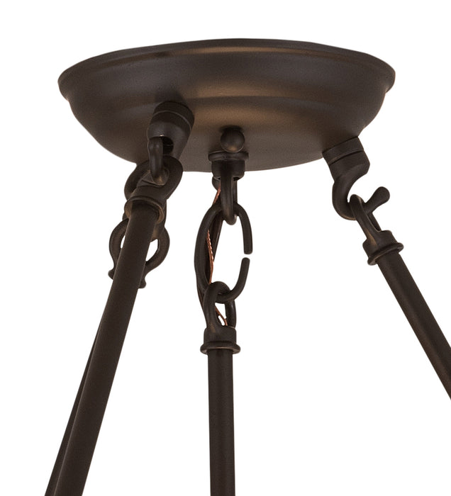 Meyda Tiffany 194681 Three Light Pendant, Oil Rubbed Bronze