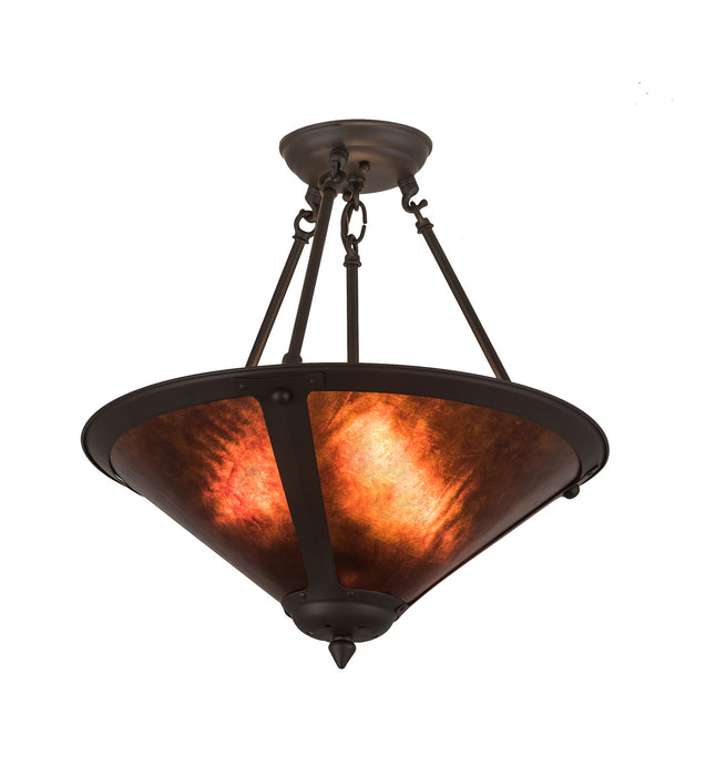 Meyda Tiffany 194681 Three Light Pendant, Oil Rubbed Bronze