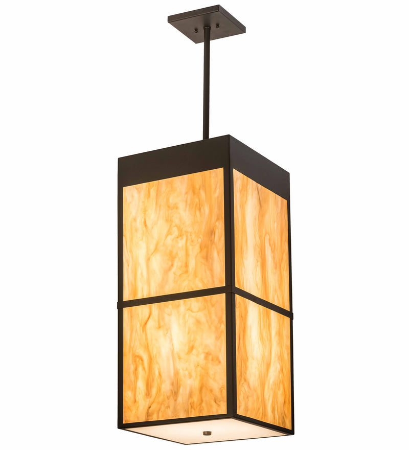 Meyda Tiffany 194740 Four Light Pendant, Timeless Bronze