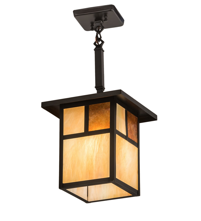 Meyda Tiffany 194825 One Light Pendant, Craftsman Brown