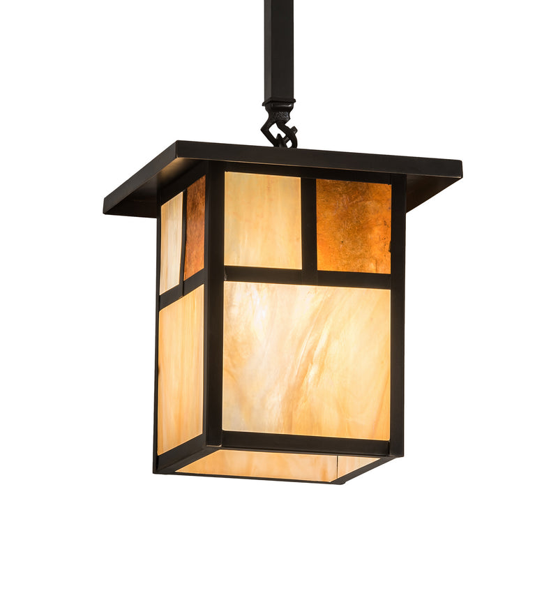 Meyda Tiffany 194827 One Light Pendant, Craftsman Brown